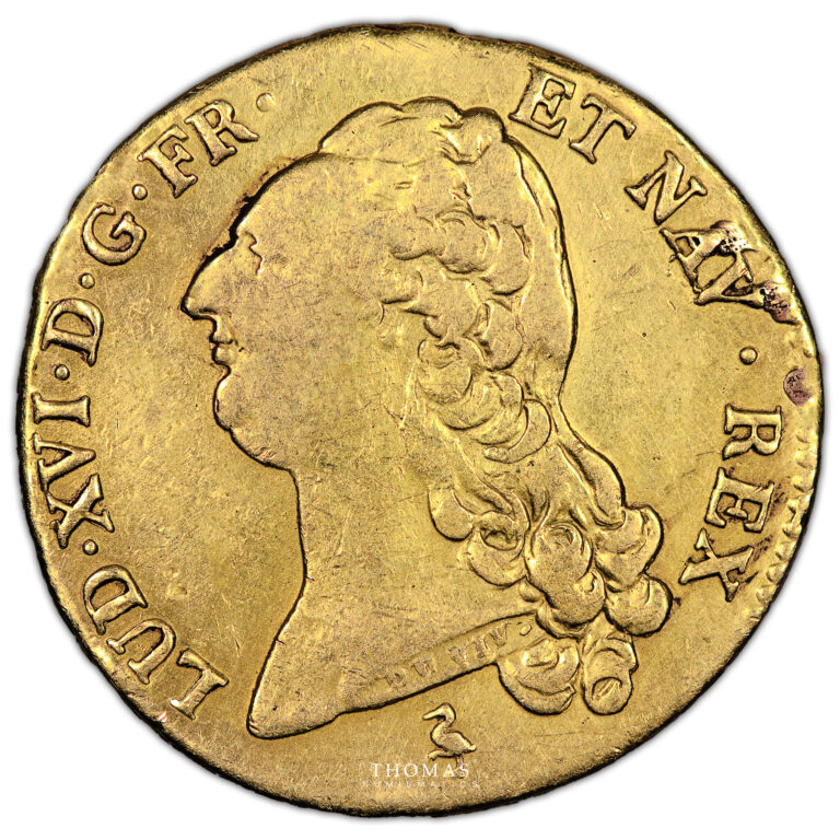 Coin France - Louis XVI - Gold - Double Louis d'or à la tête nue - 1786 A Paris obverse