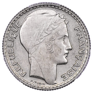 France Pattern - 5 Francs Turin 1933 – Cupro Nickel - PCGS SP 64 obverse