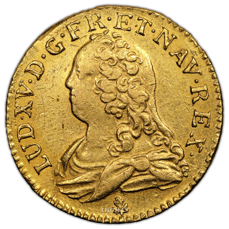 Monnaie France - Louis XV - Louis d'or aux Lunettes - 1728 O Riom-Avers