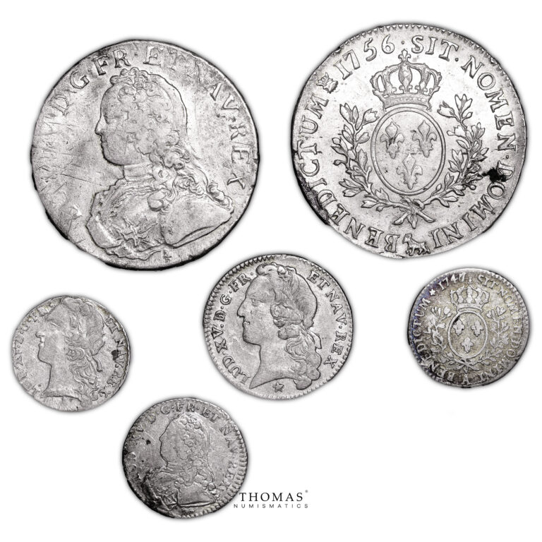 Coins France - Louis XV - Pot Hoard - 262 silver coins - Hoard - Treasure Saint-Thibaut coins