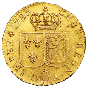 Coin France - Louis XVI - Gold Louis d'or à la tête nue - 1786 A Paris reverse