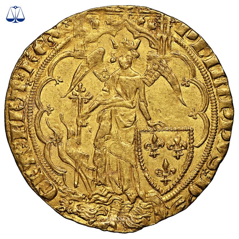 Coin France - Philippe VI - Gold - Ange d'or - NGC MS 62 - Treasure Pontivy Hoard obverse