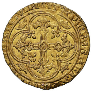 Coin France - Philippe VI - Gold - Ange d'or - NGC MS 62 - Treasure Pontivy Hoard reverse