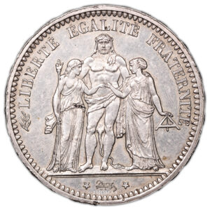 Coin France - 5 francs Hercule Camélinat - 1871 A with obverse