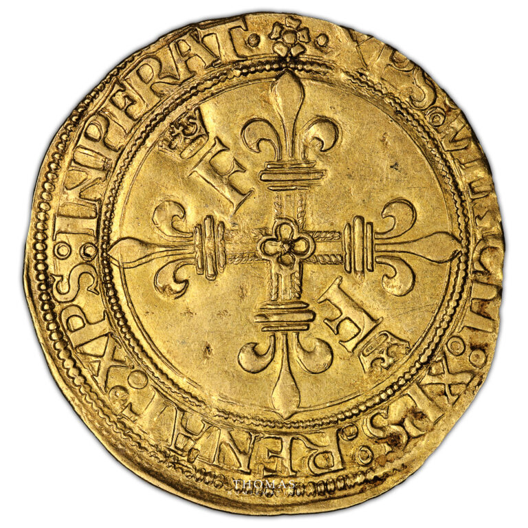 Coin France - François Ier - Gold - Écu d’or au soleil du Dauphiné - Grenoble reverse