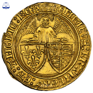 Monnaie France - Henry VI - Angelot d'or - Rouen - NGC MS 62-Avers