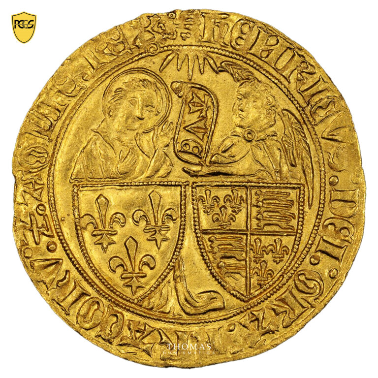 Monnaie France - Henry VI - Salut d'or - Rouen - PCGS MS 63-Avers