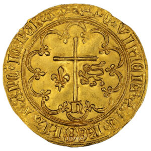 Monnaie France - Henry VI - Salut d'or - Rouen - PCGS MS 63-Revers