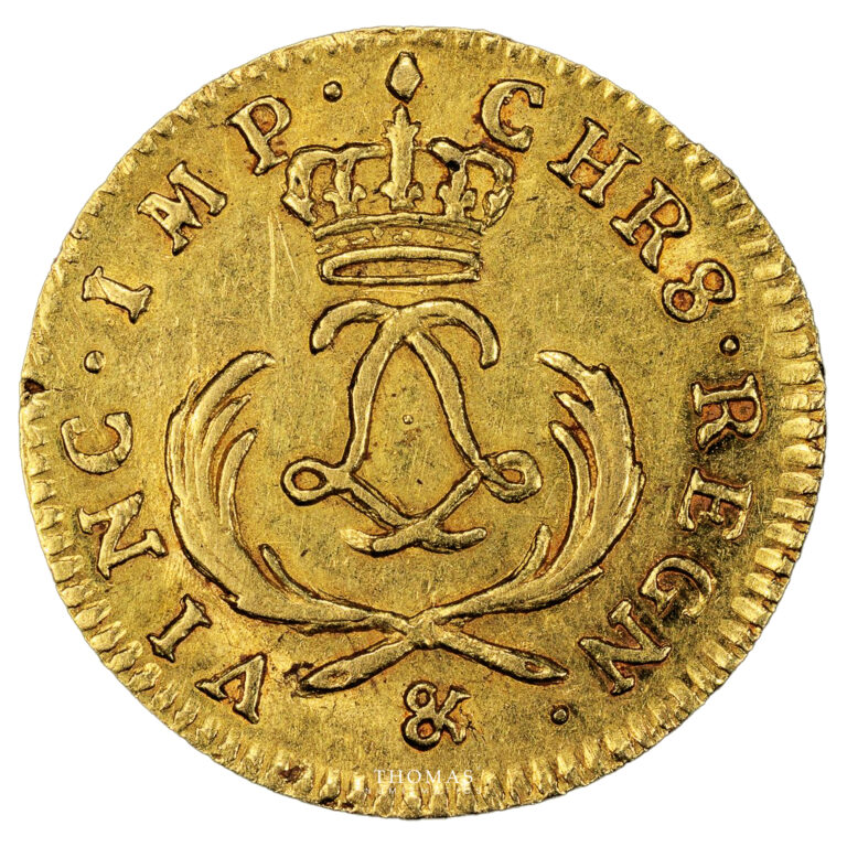 Monnaie France - Louis XV - Louis d'or Mirliton - Aix - PCGS AU 55-Revers