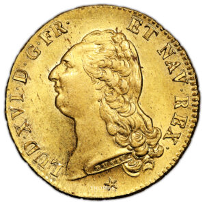 Monnaie France - Louis XVI - Double Louis d'or aux écu accolés - 1786 W Lille - 1er Semestre-Avers