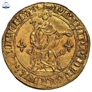 Coin France - Philippe IV - Gold -  Petit royal d'or - NGC MS 61 obverse