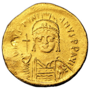 Monnaie - Empire Byzantin - Justinien Ier - Solidus or - Constantinople - Byzantine - 527-565-Avers