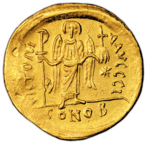 Monnaie - Empire Byzantin - Justinien Ier - Solidus or - Constantinople - Byzantine - 527-565-Revers