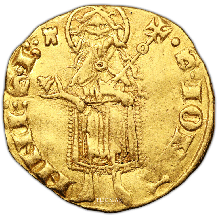 Coin France - Charles V - Gold Florin Or - Dauphin du Viennois obverse