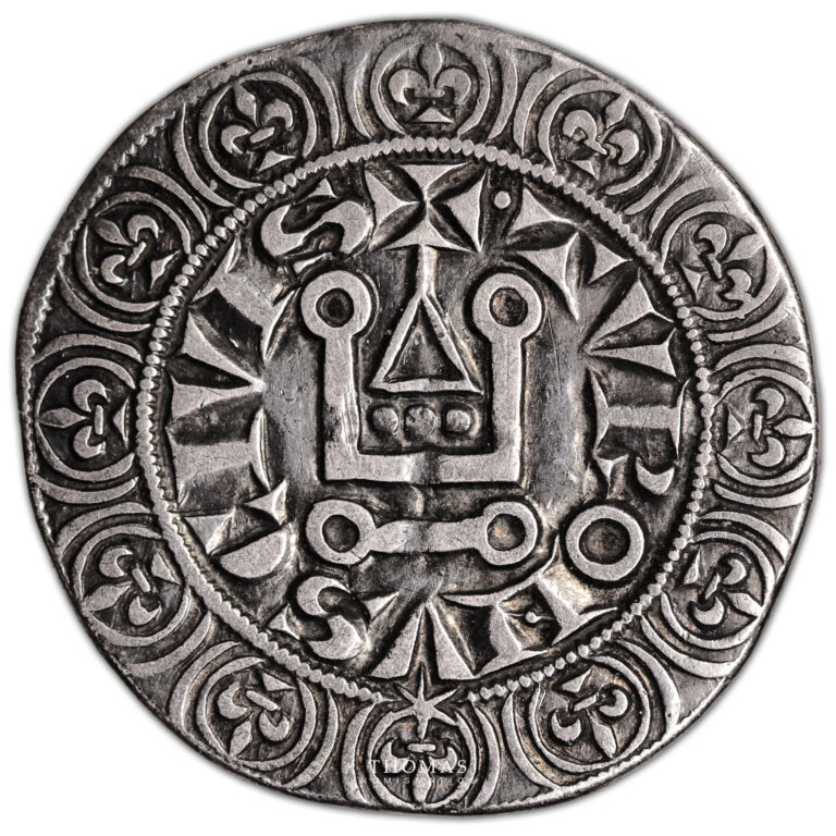 Monnaie France - Louis IX Saint Louis - Gros Tournois - Étoile-Avers