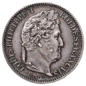 Coin France - Louis Philippe Ier - 50 centimes Double obverse - coin strike - Unlisted obverse