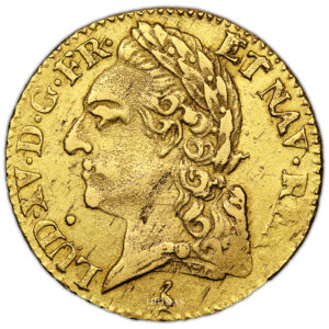 Coin France - Louis XV - Gold - Louis d'or à la vieille tête - 1772 A Paris - 2nd semester obverse