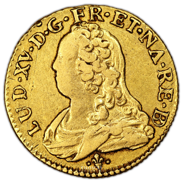 Monnaie France - Louis XV - Louis d'or aux Lunettes - 1726 Pau-Avers