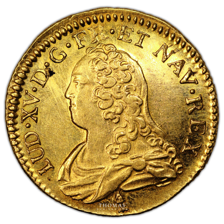 Monnaie France - Louis XV - Louis d'or aux Lunettes - 1727 P Dijon-Avers