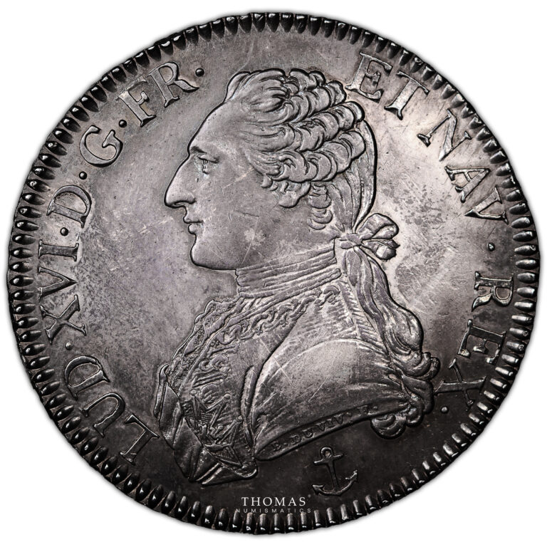 Monnaie France - Louis XVI - Écu aux branches d'olivier - 1788 H La Rochelle - 1411 exemplaires-Avers