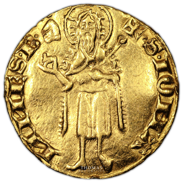 Coin- Orange - Gold Florin or - Raymond IV - 1340-1370 obverse