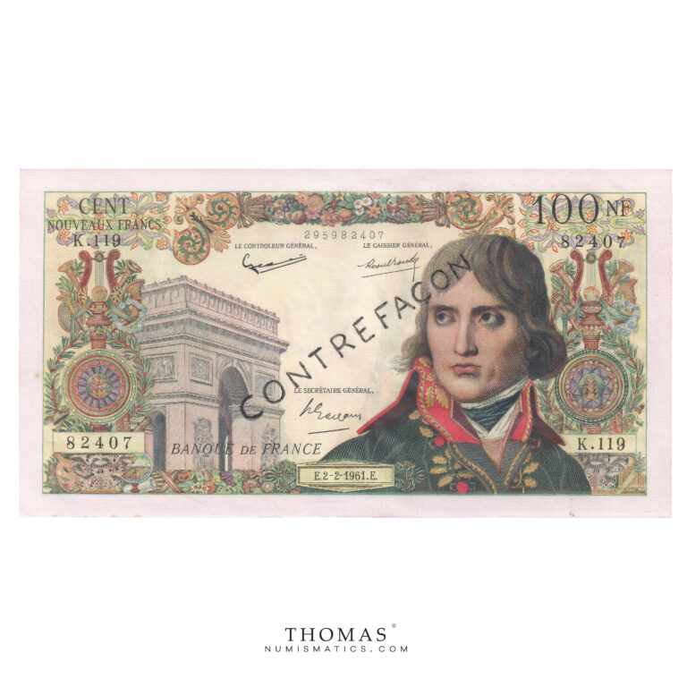 100 francs Napoléon faux de bojarski avers