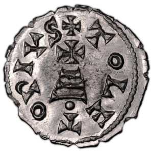 Monnaie - Faux de Becker - etain - 4-Revers