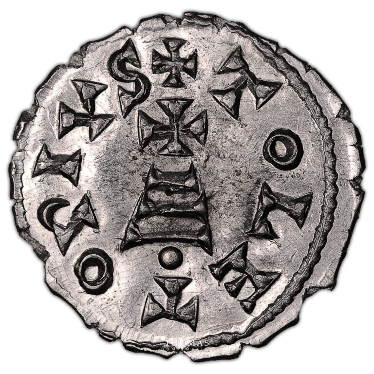 Monnaie - Faux de Becker - etain - 4-Revers