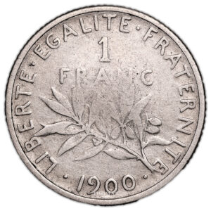 Coin France - 1 franc Semeuse - 1900 obverse