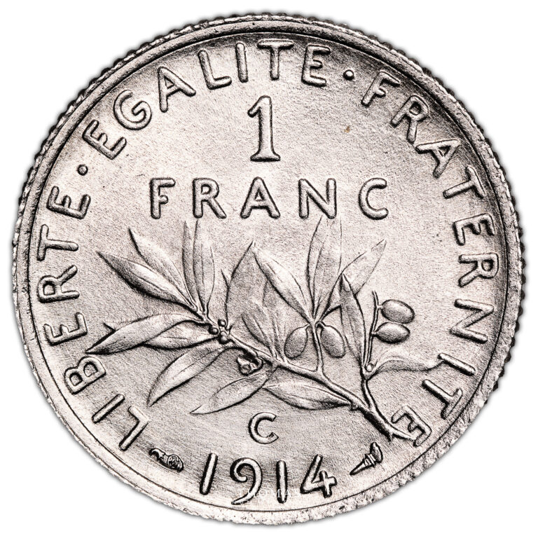 Coin France - 1 franc semeuse - 1914 C - castelsarrasin obverse