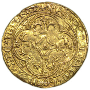 Coin France - Charles VI - Gold Écu d’or à la couronne - Tournai reverse