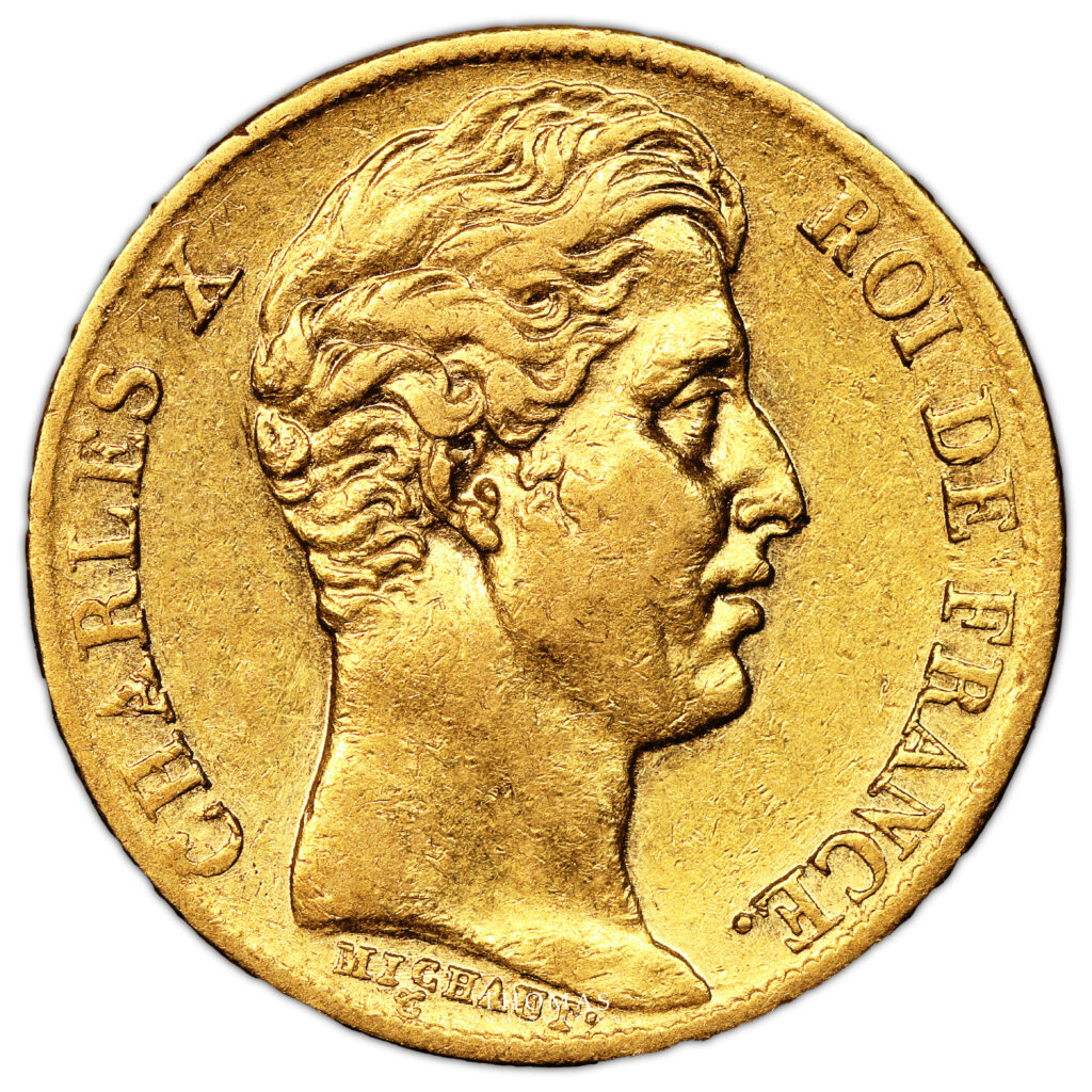 Coin France - Charles X - Gold 20 Francs Or - 1830 W Lille - 14