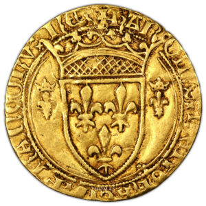 Coin France - Charles VII - Gold - Écu d'or - Montélimar obverse
