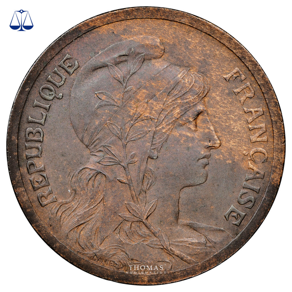 Coin France - Dupré pattern - 5 centimes - Restrike - PCGS SP