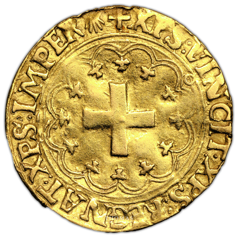 Coin France - François I - Gold Écu d’or à la Croisette - Toulouse reverse
