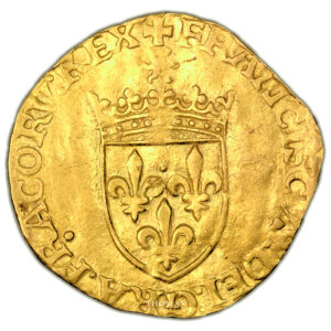 Monnaie France - François Ier - Écu d’or au Soleil-Avers