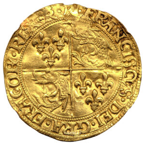 Coin France - François Ier - Gold - Écu d'or du Dauphiné obverse