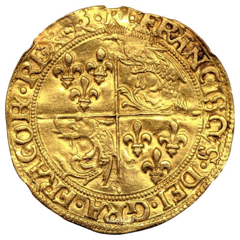 Coin France - François Ier - Gold - Écu d'or du Dauphiné obverse