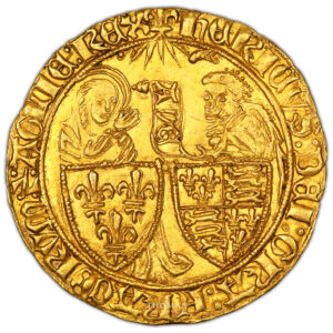 Monnaie France - Henry VI - Salut d’or - 1423:1449 - Saint Lô-Avers