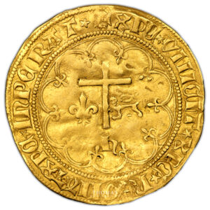 Coin France - Henry VI - Gold Salut d'or - Dijon reverse