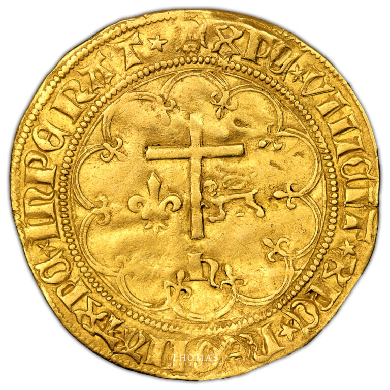Coin France - Henry VI - Gold Salut d'or - Dijon reverse