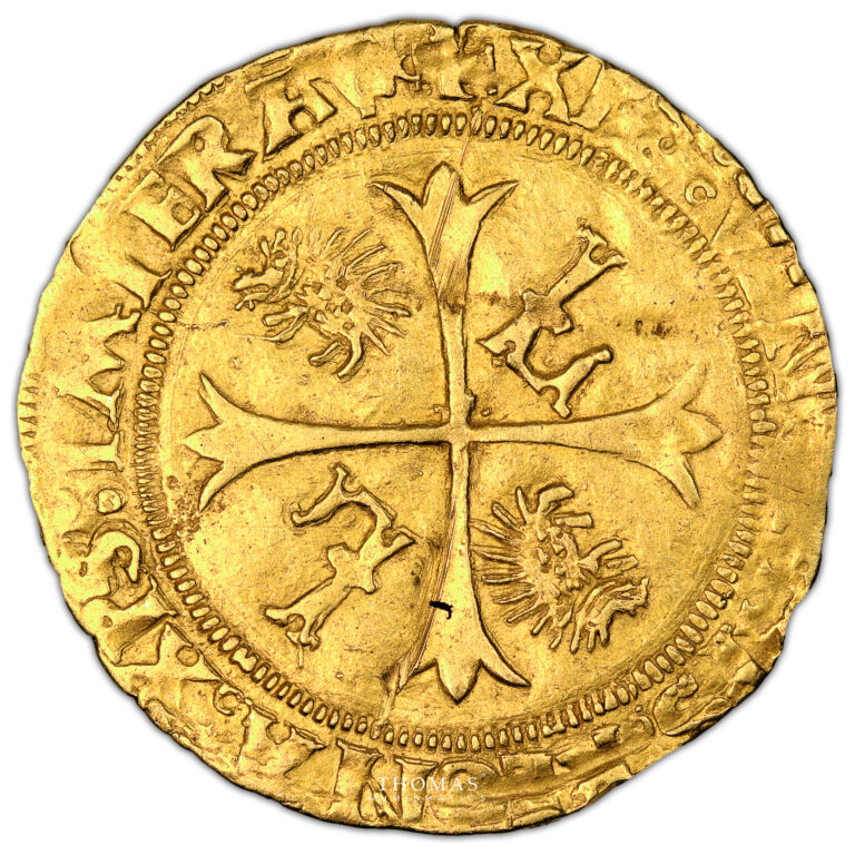 Monnaie France - Louis XII - Écu d’or aux porcs-épics-Avers