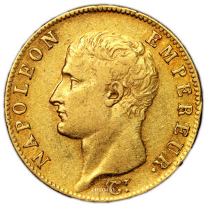 Coin France - Napoléon Ier - Gold - 20 Francs or tête nue - AN 13 A Paris - revolutionary calendar obverse