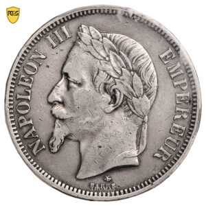 Monnaie France - Napoléon III - 5 francs - 1862 Sans A - PCGS VF 35-Avers