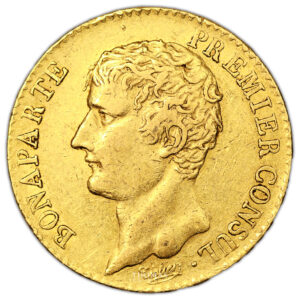 Coin France - Napoleon Premier Consul - Gold 20 Francs or - An XI A Paris obverse