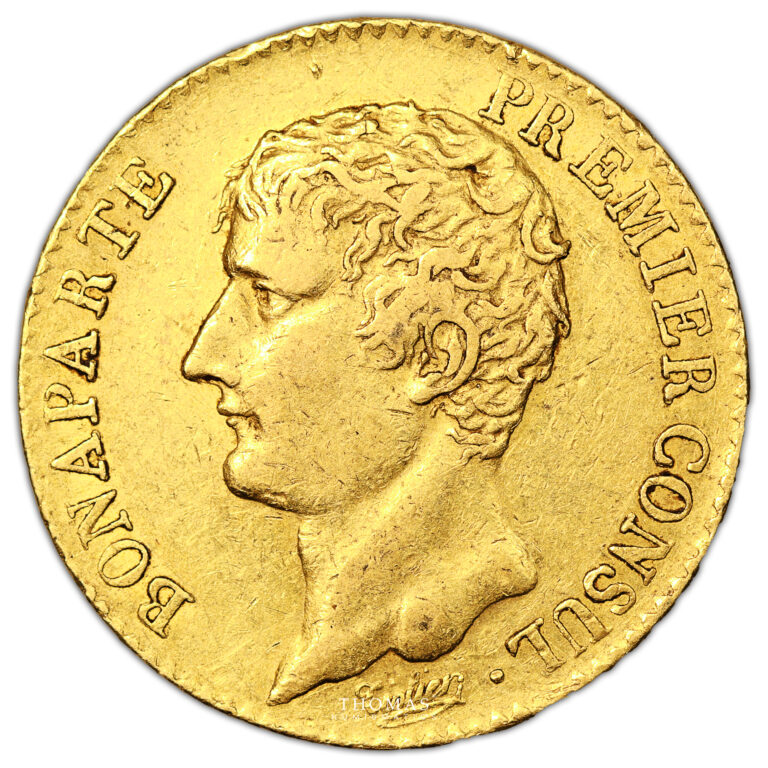 Coin France - Napoleon Premier Consul - Gold 20 Francs or - An XI A Paris obverse