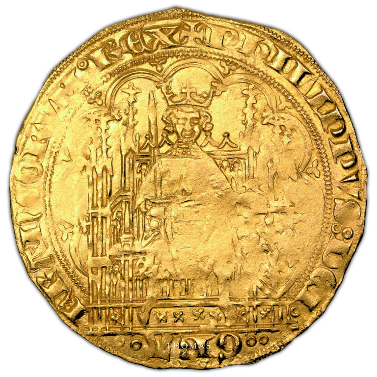 Monnaie France - Philippe VI - Écu d'or à la Chaise-Avers