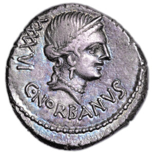 Roman coin - Norbana - Denarius Silver - Rome - 83 BC obverse