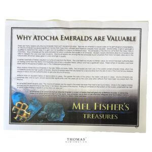 Collectibles - Natural emerald – shipwreck treasure – Atocha certificate2