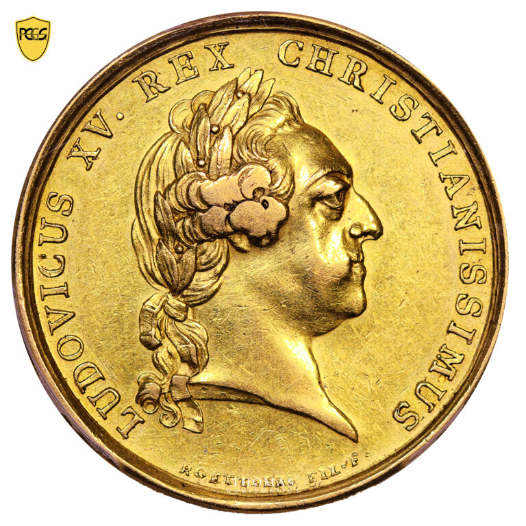Médaille France - Louis XV - Médaille Mariage du Dauphin Louis XVI - 1770 - PCGS XF 45-Avers
